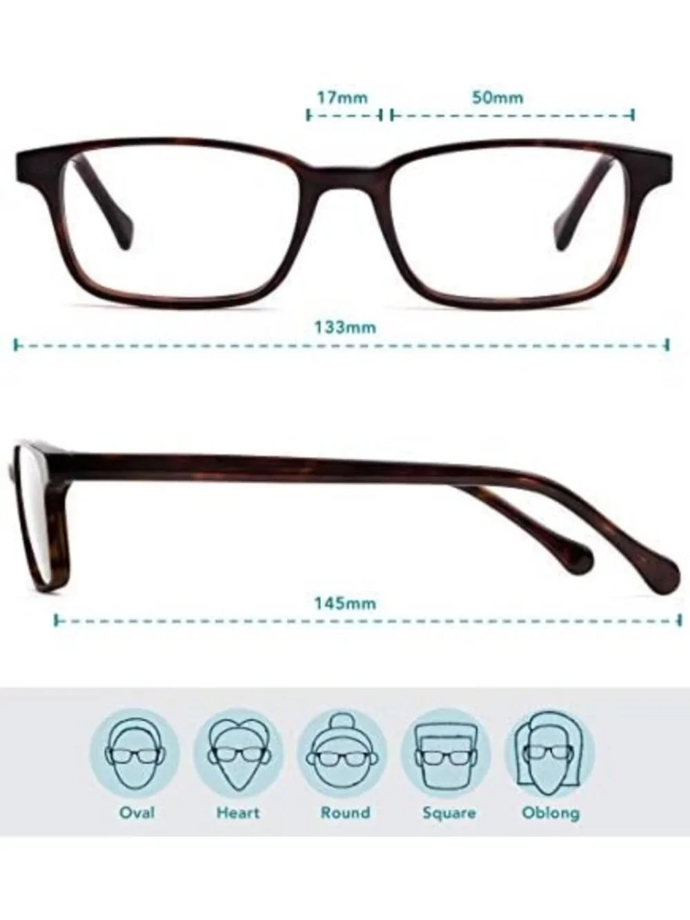 Stylish Non-Prescription Blue Light Blocking Glasses for Men & Women - 15x